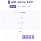 Word Scramble Game